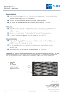 Filterzelle: Schutzsack - Gitternetz-Folienbeutel mit Eingriffen
